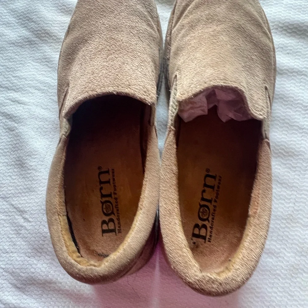 Born‎ Beige Suede Loafers
